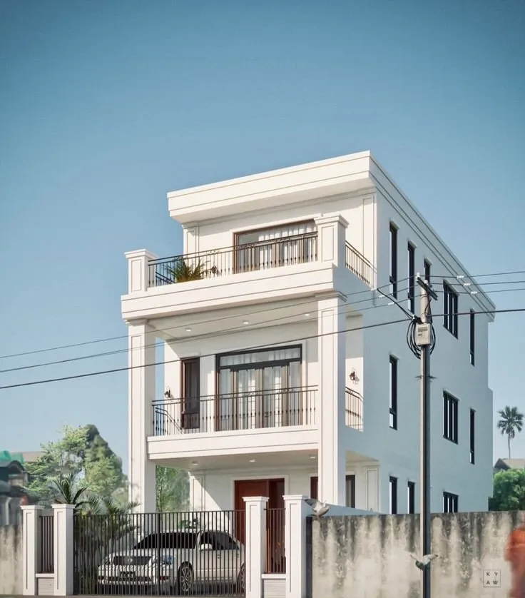 دهانات خارجية بجدةأفكار ملهمة لتصميم واجهات منازل عصرية